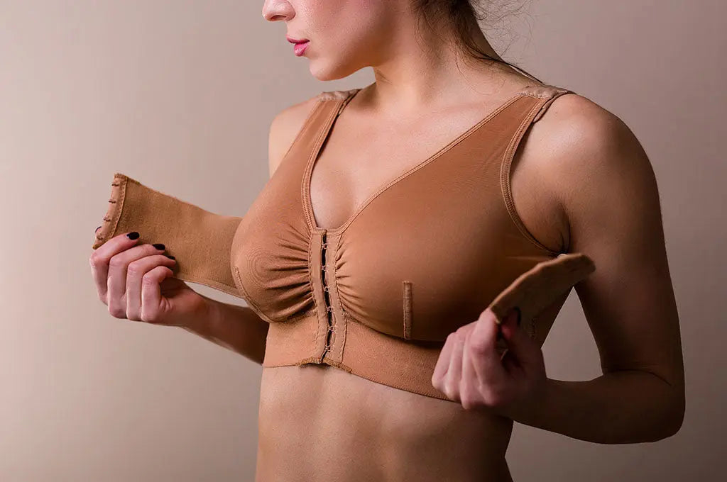 Post-surgery bras for flat chest