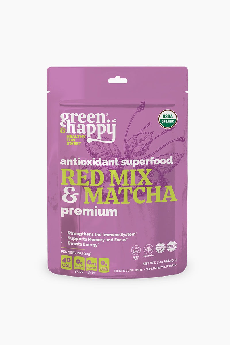 Green & Happy Red Mix & Matcha Premium