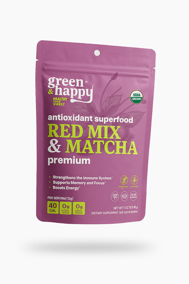 Green & Happy Red Mix & Matcha Premium
