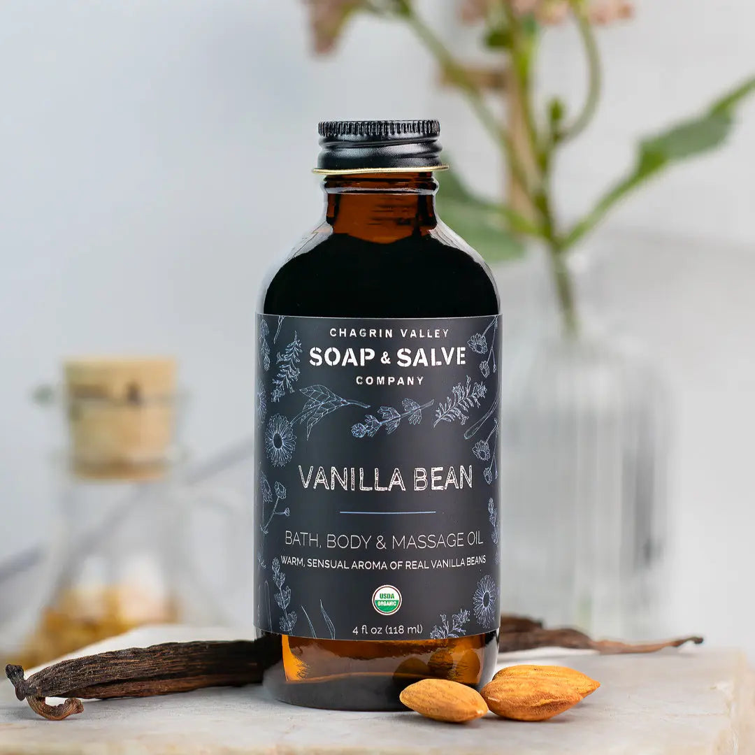 Bath & Body Oil: Vanilla Bean Chagrin Valley Soap & Salve