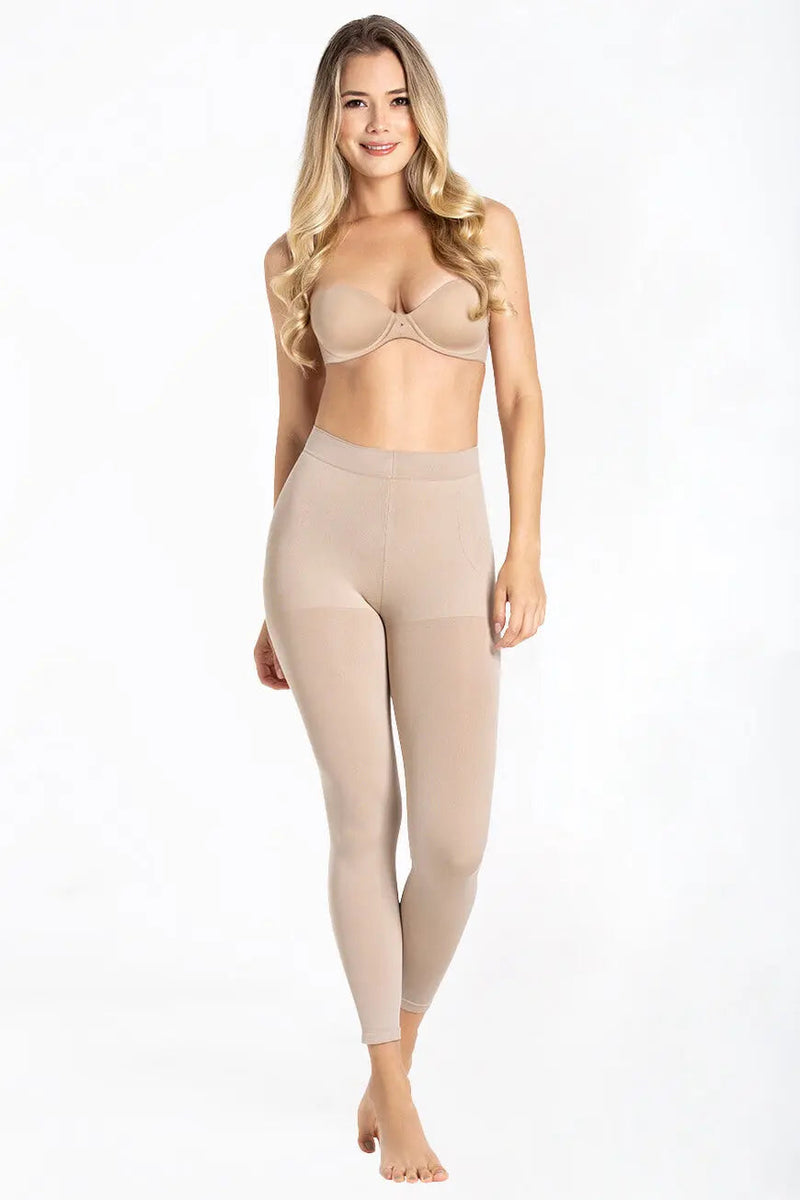Chest to toe Sculpting Layers bundle includes seamless shaping leggings and an open bust tank top for full-body contouring and tummy control.