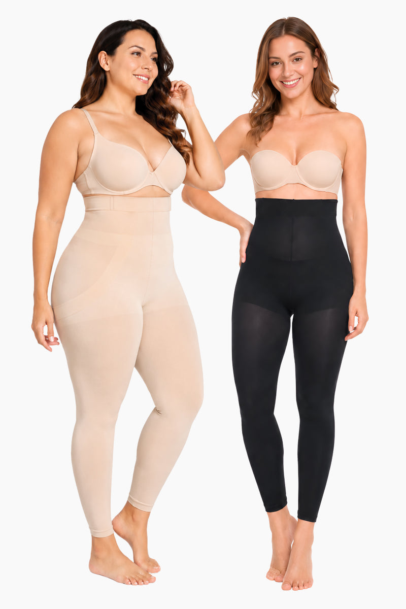 Perfect Control StayFit Layering Leggings - Natural + Black