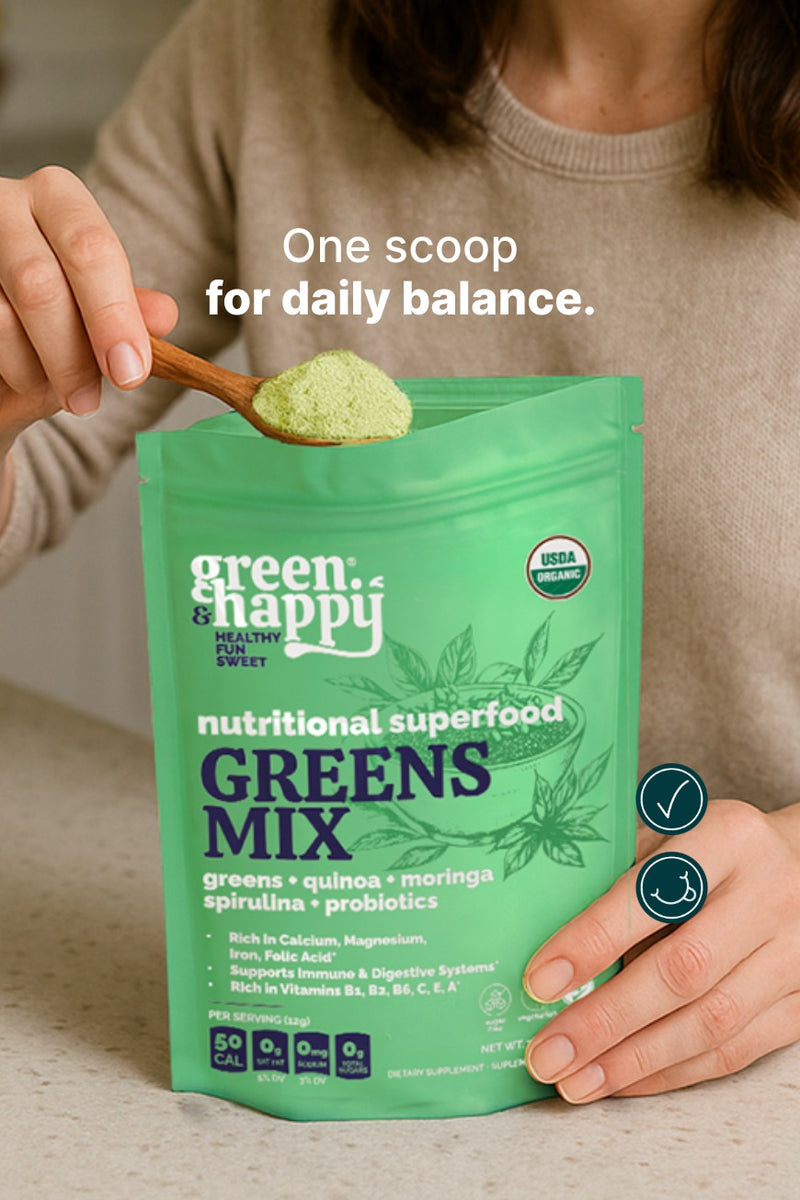 Mezcla de verdes y verdes felices 