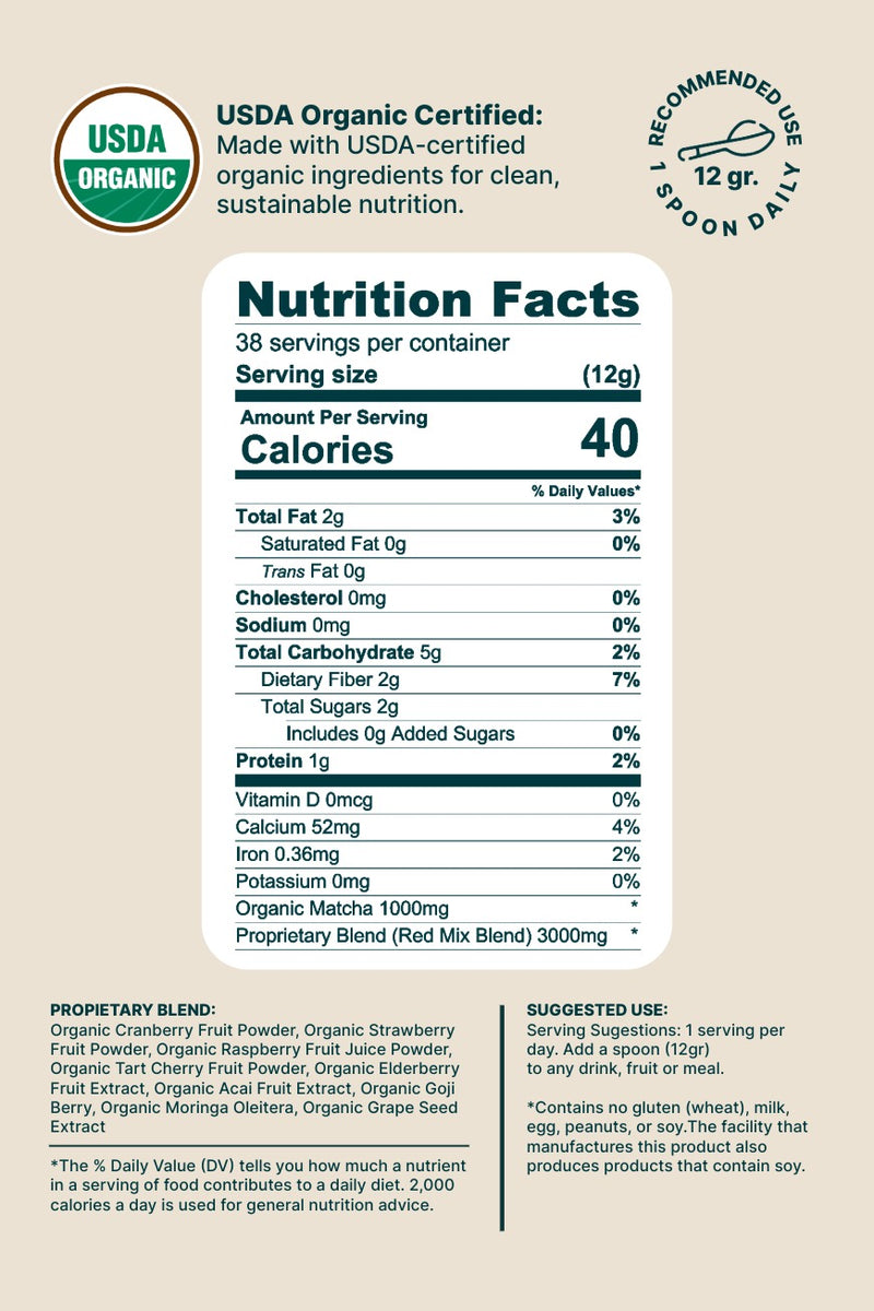 Green & Happy Red Mix & Matcha Premium