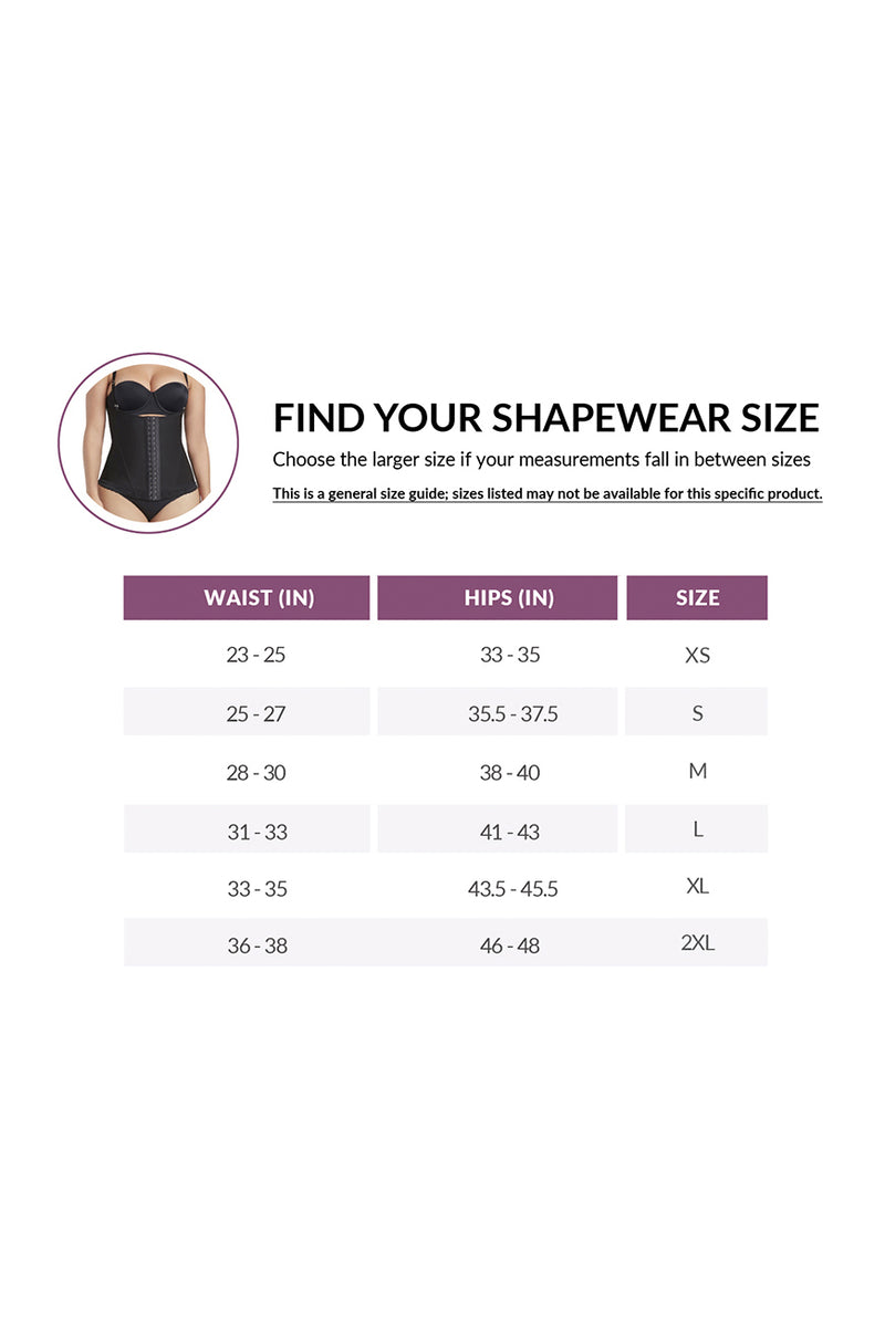 Guía de tallas de Open Bust Vest for Women Sculpting